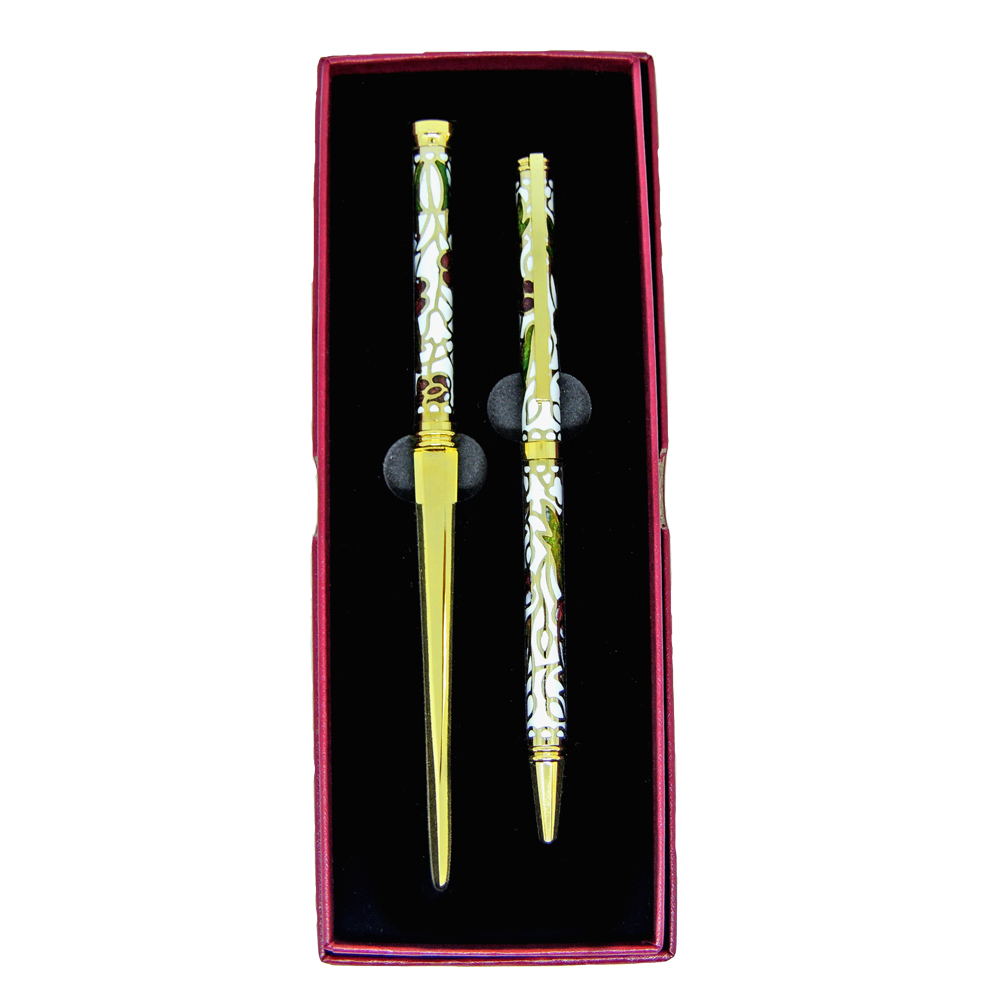 Enamel handle gift pen